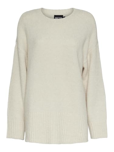 Pcnancy Ls Loose O-Neck Knit Noos Bc von PIECES