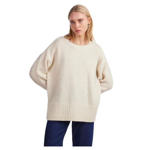 Pcnancy Ls Loose O-Neck Knit Noos Bc von PIECES