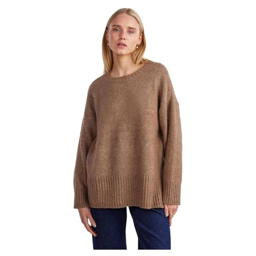 Pcnancy Ls Loose O-Neck Knit Noos Bc von PIECES