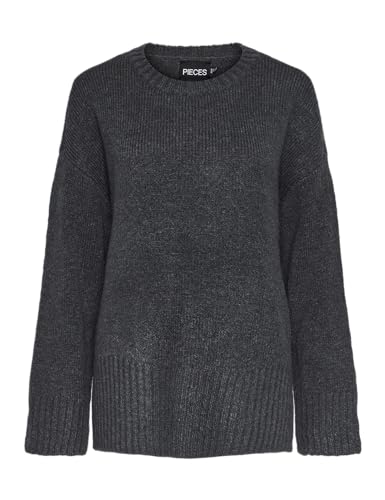 Pcnancy Ls Loose O-Neck Knit Noos Bc von PIECES