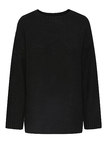 Pcnancy Ls Loose O-Neck Knit Noos Bc von PIECES