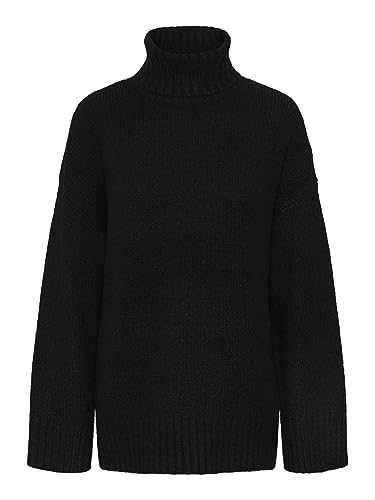 Pcnancy Ls Loose Roll Neck Knit Noos Bc von PIECES