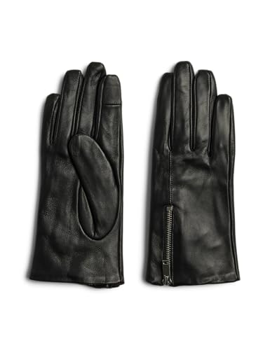Pcnara Leather Zip Smart Gloves Pcnara Leather Zip Smart Gloves von PIECES
