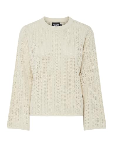 Pcnuka Ls O-Neck Knit Noos Bc von PIECES
