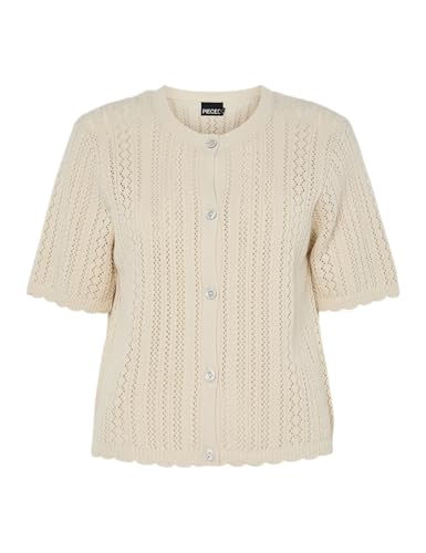 Pcnuka Ss O-Neck Knit Cardigan Noos Bc von PIECES