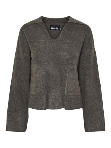 Pcnuna Ls V-Neck Polo Knit Bc von PIECES