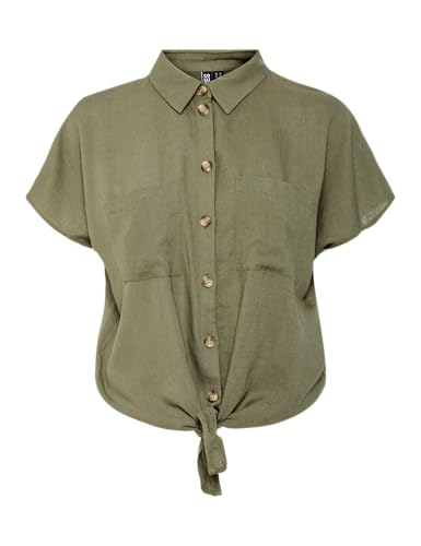 Pcpia Ss Tie Shirt Noos von PIECES