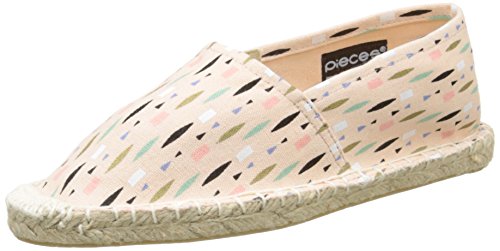 PIECES HAISHA Espadrillos TRIBAL, Damen Espadrilles, Mehrfarbig (Pearl), 38 EU von PIECES