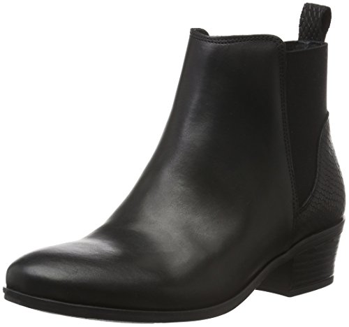 Pieces Damen PSBECCA Leather New Chelsea Boots, Schwarz (Black), 40 von PIECES