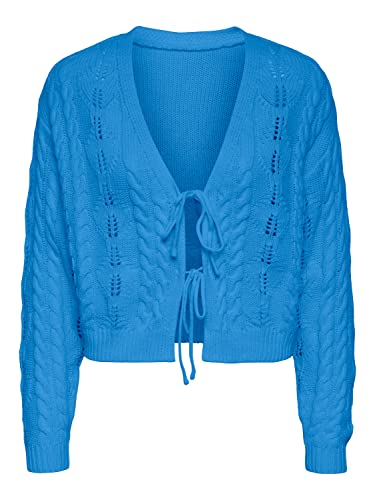 Pieces Damen Pcblanca Ls Reversible Knit Cardigan Bc Strickjacke, Marina, L EU von PIECES