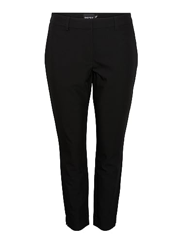 Pieces Damen Pcbosella Mw Ankle Slit Pant Noos Cp Hose, Schwarz, S EU von PIECES