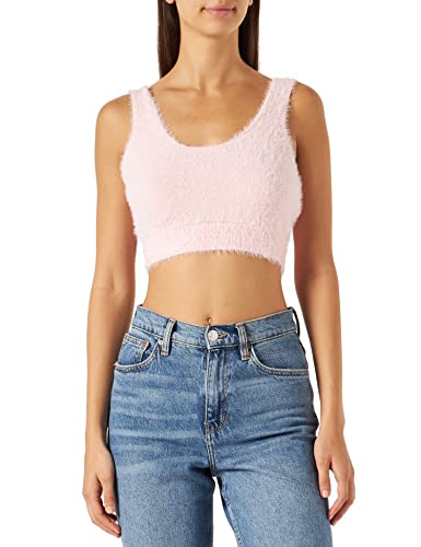 Pieces Damen Pcnagili Bralette Knit Stricktop, Crystal Rose, M EU von PIECES