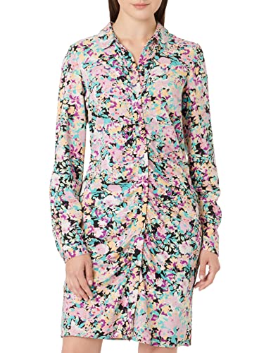 Pieces Damen Pcneva Detail Dress Bc Kleid, Purple Rose/Flower, S EU von PIECES