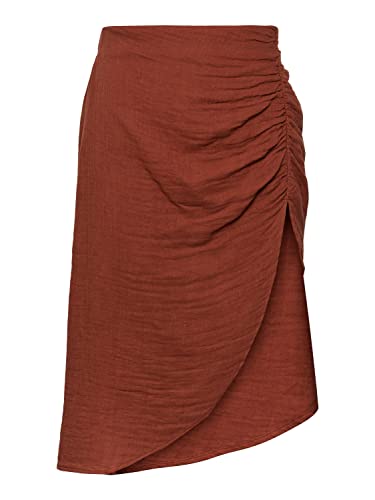 Pieces Damen Pcstina Hw High Slit Skirt Bc Sww Rock, Coconut Shell, XL EU Pieces Damen Pcstina Hw High Slit Skirt Bc Sww Rock, Coconut Shell, XL EU von PIECES