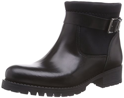 PIECES Psvaha Leather Boot Black, Damen Halbschaft Stiefel, Schwarz (Black), 41 EU von PIECES