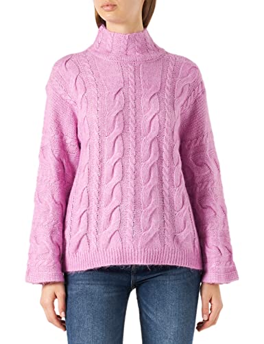Pieces Women's PCMAPLE LS HIGH Neck Knit Pullover, Violet/Pattern:Melange, XL Pieces Women's PCMAPLE LS HIGH Neck Knit Pullover, Violet/Pattern:Melange, XL von PIECES