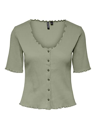 Pieces Women's PCNUKISA SS NOOS BC Cardigan, Tea, M von PIECES