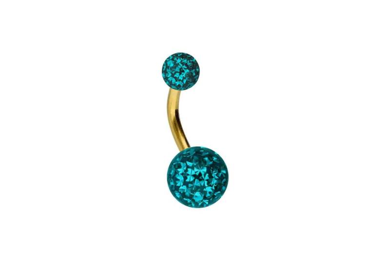 PIERCINGLINE Bauchnabelpiercing Titan Bananabell EPOXY-KUGELN (Bananabells, 1-tlg) von PIERCINGLINE