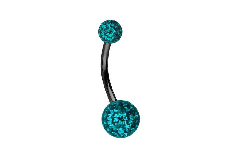 PIERCINGLINE Bauchnabelpiercing Titan Bananabell EPOXY-KUGELN (Bananabells, 1-tlg) von PIERCINGLINE