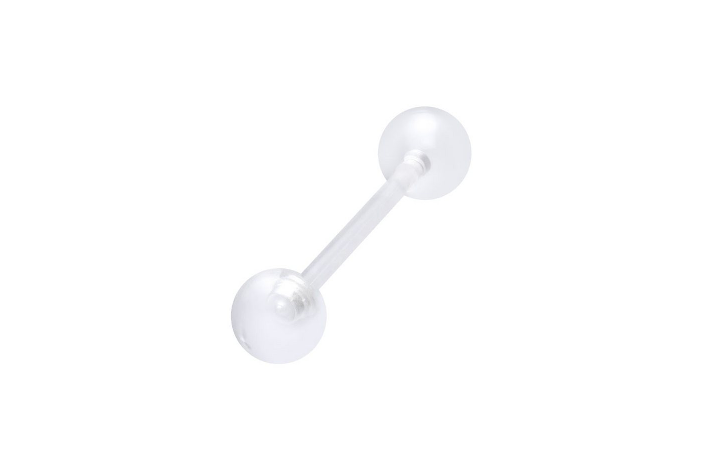 PIERCINGLINE Brustwarzenpiercing Acryl Barbell flexibel UNIFARBEN (Barbells, 1-tlg) von PIERCINGLINE