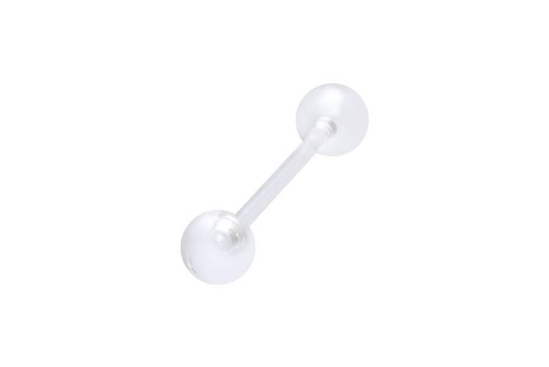 PIERCINGLINE Brustwarzenpiercing Acryl Barbell flexibel UNIFARBEN (Barbells, 1-tlg) von PIERCINGLINE