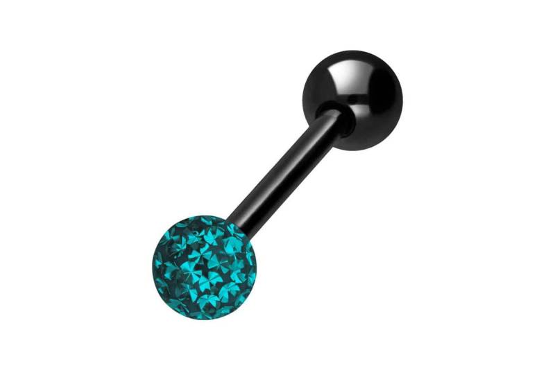PIERCINGLINE Brustwarzenpiercing Chirurgenstahl Barbell EPOXY- + CHIRURGENSTAHL-KUGEL (Barbells, 1-tlg) von PIERCINGLINE