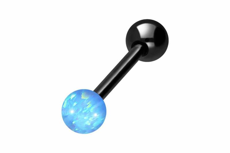 PIERCINGLINE Brustwarzenpiercing (Barbells, Chirurgenstahl Barbell SYNTHETISCHER OPAL + CHIRURGENSTAHL-KUGEL) von PIERCINGLINE