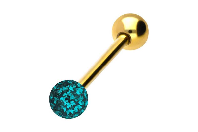 PIERCINGLINE Brustwarzenpiercing Titan Barbell EPOXY- + TITAN-KUGEL (Barbells, 1-tlg) von PIERCINGLINE