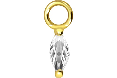 PIERCINGLINE Chirurgenstahl Anhänger für Clicker Piercing-Ringe & Kreolen | KRISTALLTROPFEN | Piercing Ohr Helix | Farbauswahl PIERCINGLINE Chirurgenstahl Anhänger für Clicker Piercing-Ringe & Kreolen | KRISTALLTROPFEN | Piercing Ohr Helix | Farbauswahl von PIERCINGLINE
