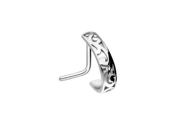 PIERCINGLINE Nasenpiercing Chirurgenstahl Nasenstecker ORIENTALISCHES DESIGN (Nasenstecker / 1 Stk) von PIERCINGLINE
