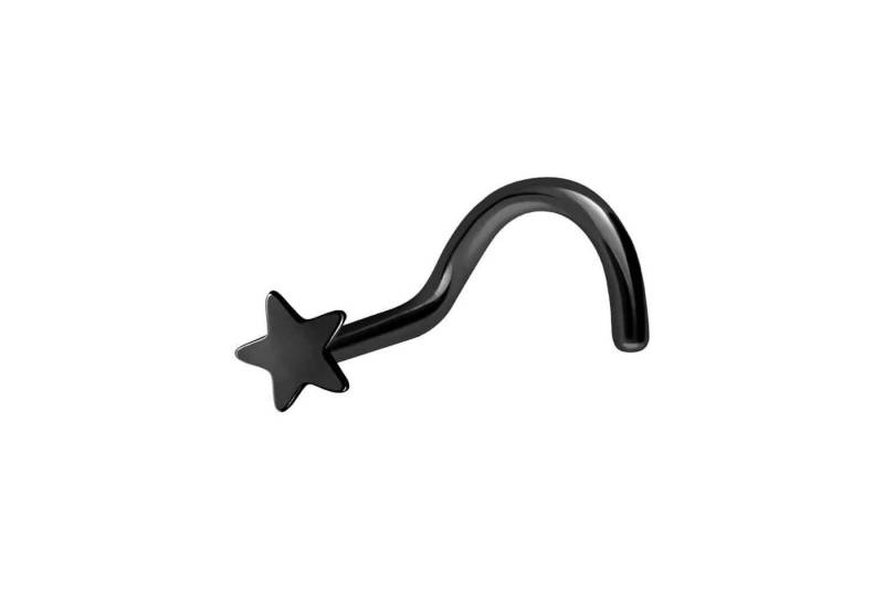 PIERCINGLINE Nasenpiercing Chirurgenstahl Nasenstecker STERN (Nasenstecker, 1-tlg) von PIERCINGLINE