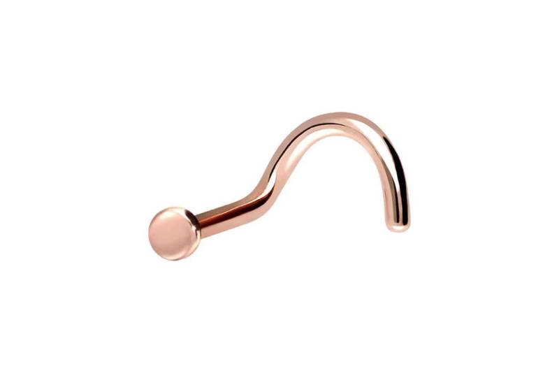 PIERCINGLINE Nasenpiercing (Nasenstecker, Chirurgenstahl Nasenstecker Spirale PLATTE) von PIERCINGLINE