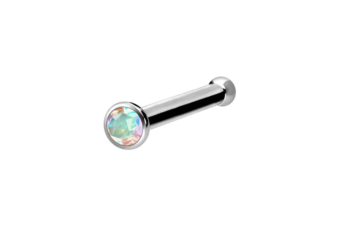 PIERCINGLINE Nasenpiercing Titan Nasenstecker Pin KRISTALL (Nasenstecker / 1 Stk) von PIERCINGLINE