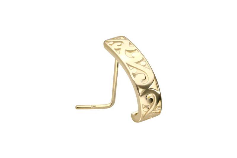PIERCINGLINE Nasenpiercing 14/18 Karat Gold Nasenstecker ORIENTLALISCHES DESIGN (Nasenstecker, 1-tlg) von PIERCINGLINE
