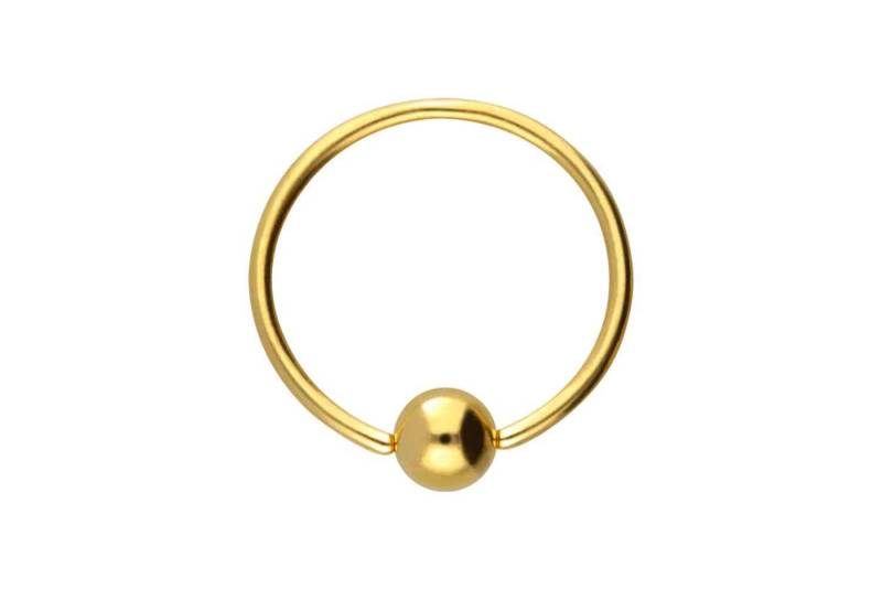 PIERCINGLINE Nasenpiercing Chirurgenstahl O-Ring KUGEL - biegbar (Biege-Ringe, 1-tlg) von PIERCINGLINE