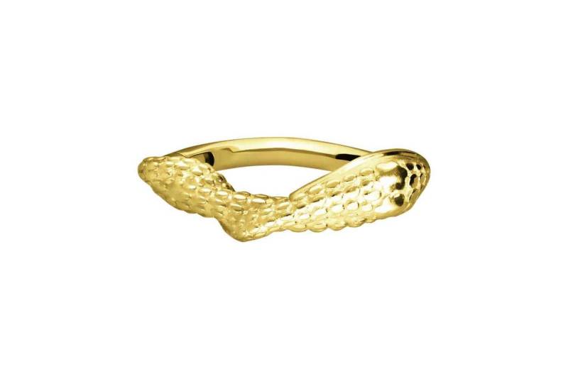 PIERCINGLINE Piercing-Set 18 Karat Gold Segmentring Clicker SCHLANGE (Clicker / 1 Stk) von PIERCINGLINE