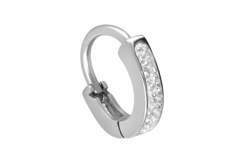 PIERCINGLINE Piercing-Set Chirurgenstahl Bauchnabelring KRISTALLE + EPOXY (Clicker / 1 Stk) von PIERCINGLINE