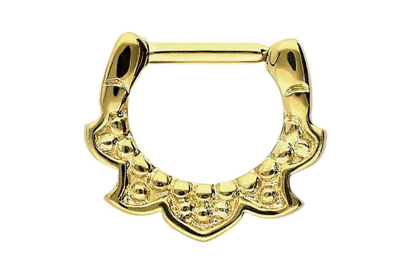 PIERCINGLINE Piercing-Set Chirurgenstahl Clicker DESIGN (Clicker / 1 Stk) von PIERCINGLINE
