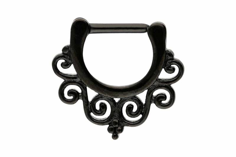 PIERCINGLINE Nasenpiercing Chirurgenstahl Clicker DESIGN (Clicker / 1 Stk) von PIERCINGLINE