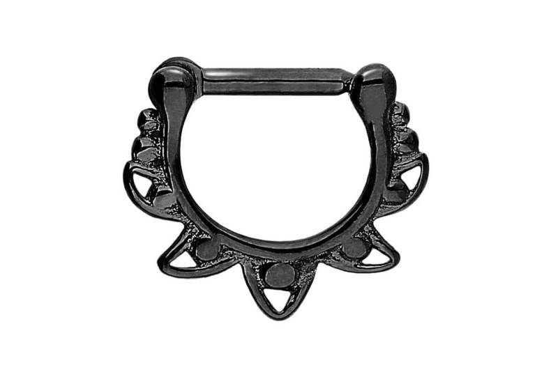 PIERCINGLINE Nasenpiercing Chirurgenstahl Clicker DESIGN (Clicker / 1 Stk) von PIERCINGLINE