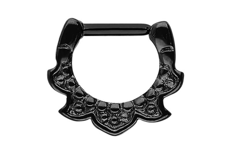 PIERCINGLINE Piercing-Set Chirurgenstahl Clicker DESIGN (Clicker / 1 Stk) von PIERCINGLINE