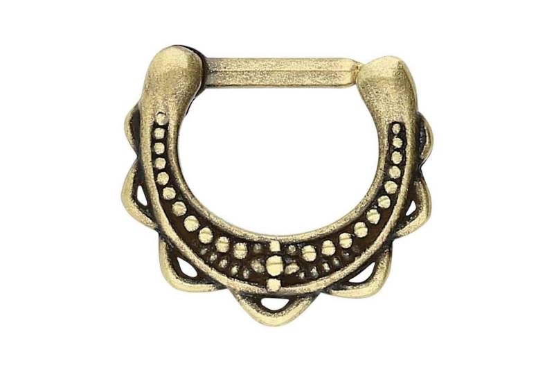 PIERCINGLINE Piercing-Set Chirurgenstahl Clicker ORIENTALISCHES DESIGN (Clicker / 1 Stk) von PIERCINGLINE
