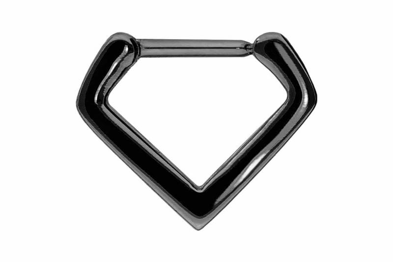 PIERCINGLINE Piercing-Set Chirurgenstahl Clicker V-FORM (Clicker / 1 Stk) von PIERCINGLINE