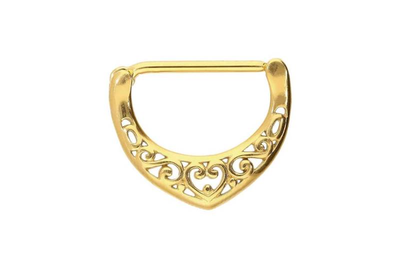 PIERCINGLINE Piercing-Set Chirurgenstahl Nippelpiercing Clicker ORIENTALISCH (Clicker / 1 Stk) von PIERCINGLINE
