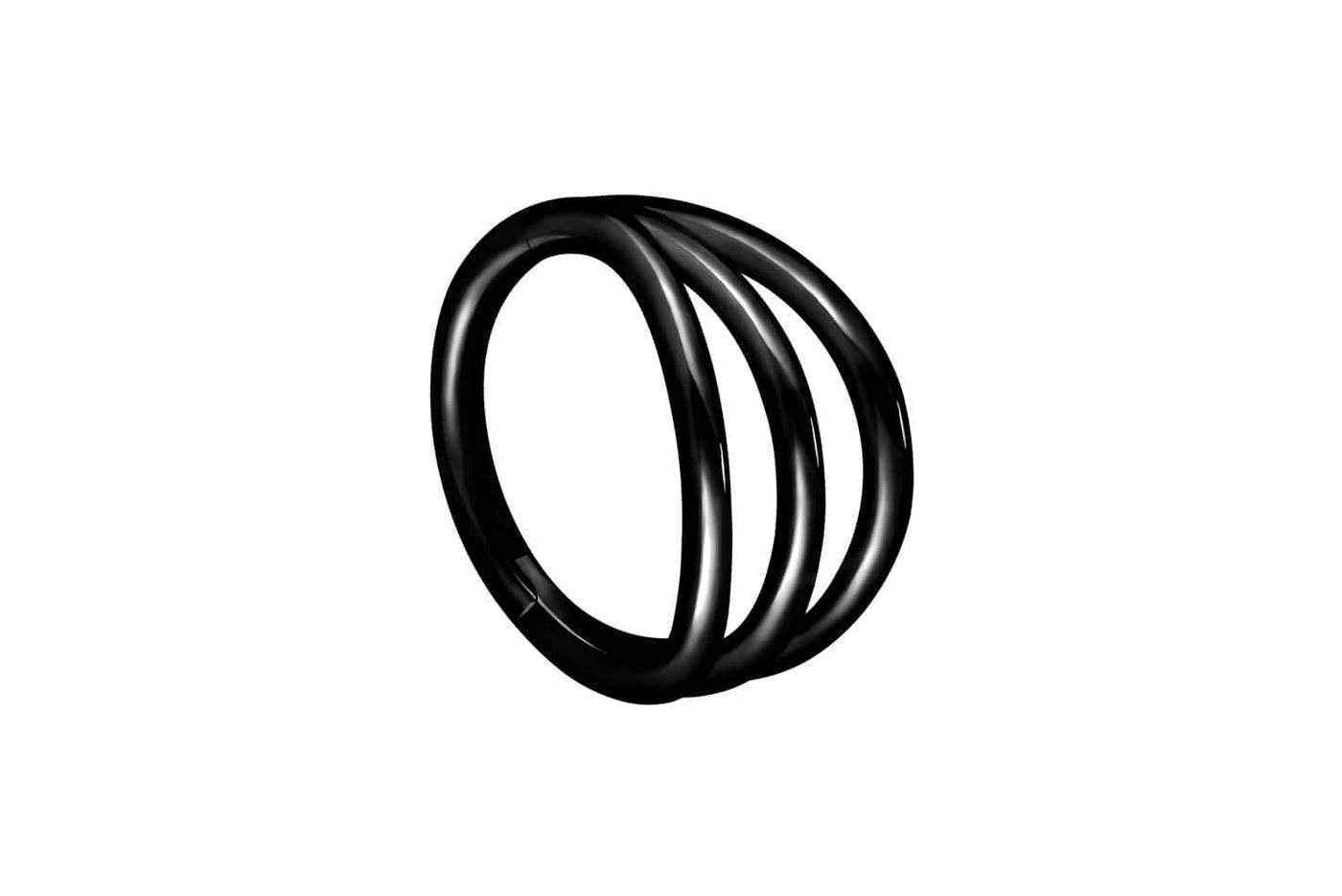 PIERCINGLINE Nasenpiercing Chirurgenstahl Segmentring Clicker 3 RINGE (Clicker / 1 Stk) von PIERCINGLINE