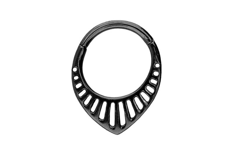 PIERCINGLINE Piercing-Set Chirurgenstahl Segmentring Clicker DESIGN (Clicker / 1 Stk) von PIERCINGLINE