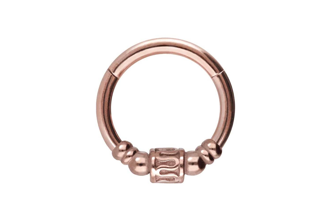 PIERCINGLINE Piercing-Set Chirurgenstahl Segmentring Clicker ETHNO-DESIGN (Clicker / 1 Stk) von PIERCINGLINE