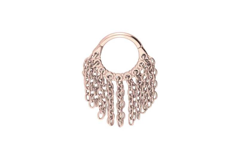PIERCINGLINE Piercing-Set Chirurgenstahl Segmentring Clicker KETTENVORHANG (Clicker / 1 Stk) von PIERCINGLINE