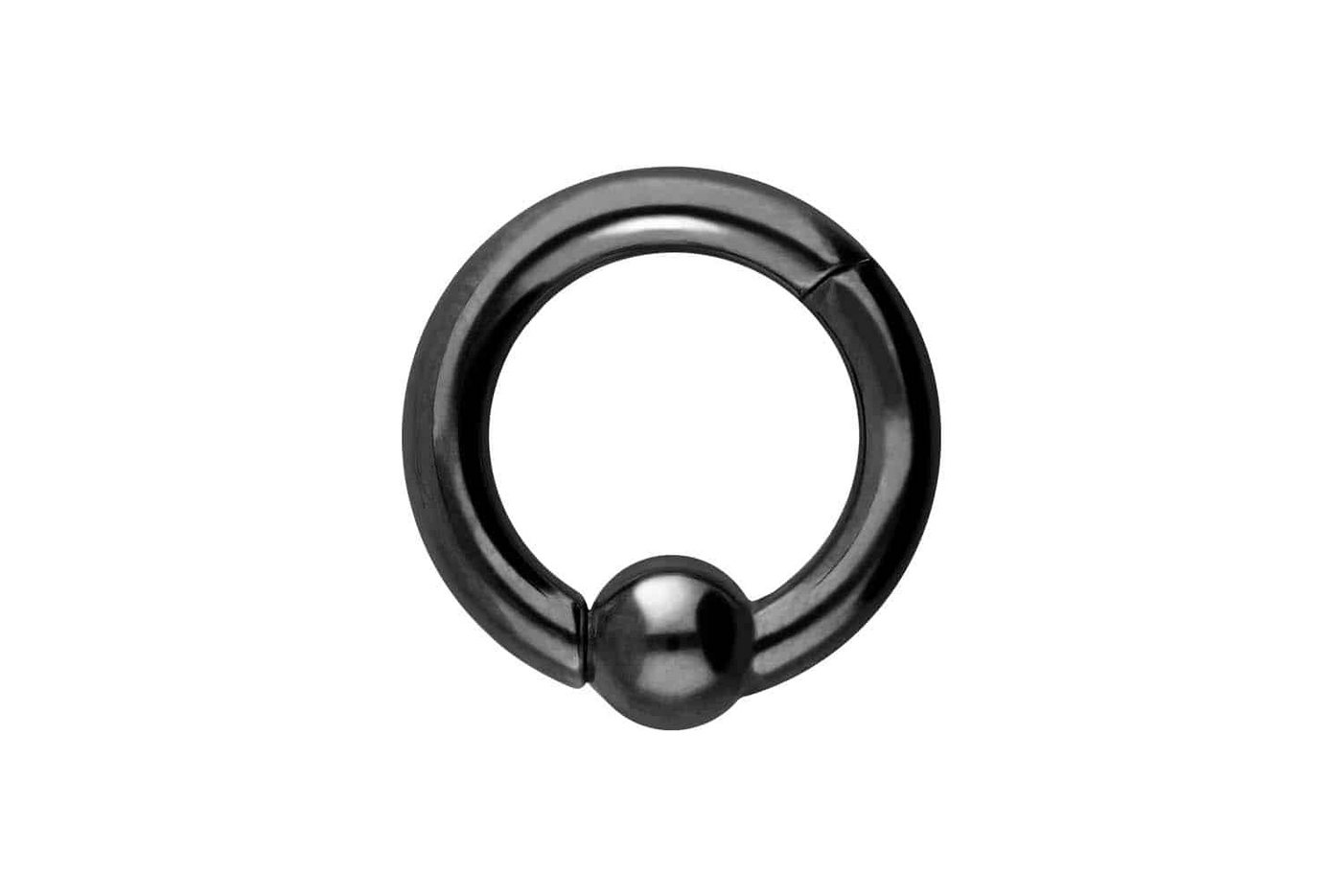PIERCINGLINE Piercing-Set Chirurgenstahl Segmentring Clicker KUGEL (Clicker / 1 Stk) von PIERCINGLINE