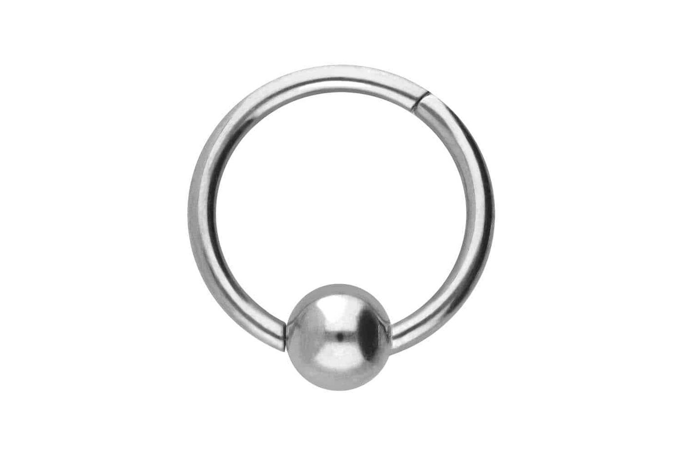 PIERCINGLINE Piercing-Set Chirurgenstahl Segmentring Clicker KUGEL (Clicker / 1 Stk) von PIERCINGLINE